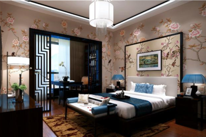龙泰国际-新中式风格148平三居室装修效果图