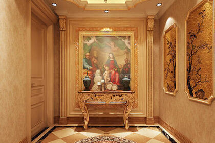 室内门厅玄关装修设计——淄博新古典风格
