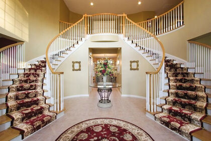 淄博装潢设计公司——楼梯与玄关的巧妙设计是万泰装饰的拿手戏