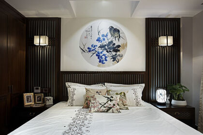 高级家装公司——传统中式元素卧室装修效果图鉴赏