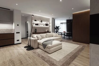 100平现代简约室内设计，气质与众不同